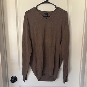 Jos. A. Bank V-Neck Brown Sweater